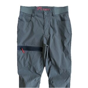 Foehn Pants 30x31 Gray Brise Schoeller Hiking Performance Tech Tapered Ankle Zip